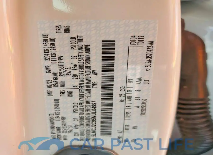5LMCJ2C95NUL04997# 13