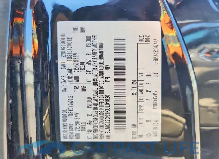 5LMCJ2D93KUL01820# 14