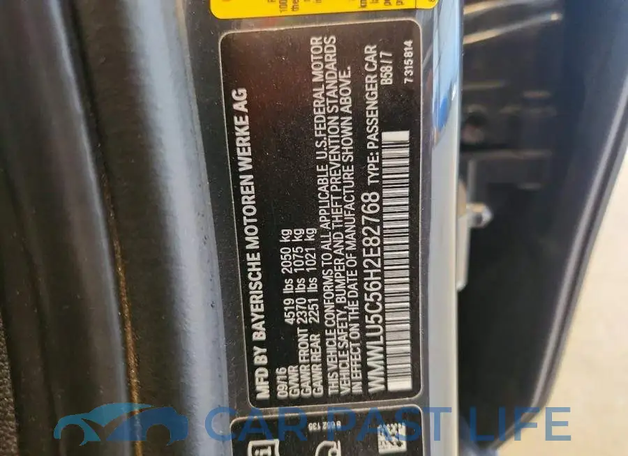 WMWLU5C56H2E82768# 13
