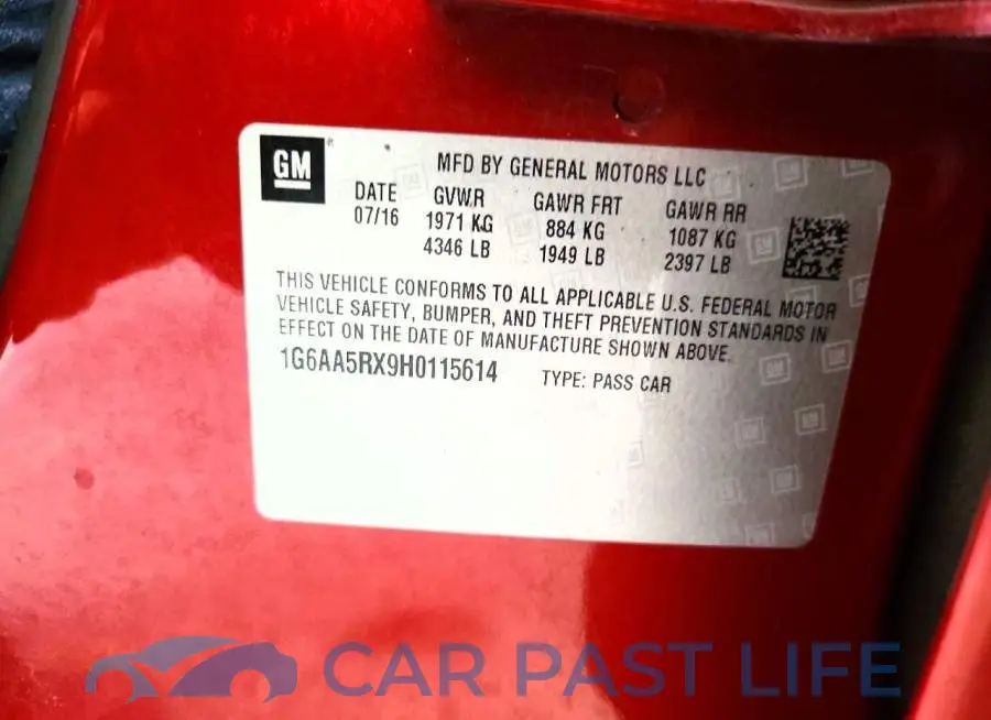 1G6AA5RX9H0115614# 12