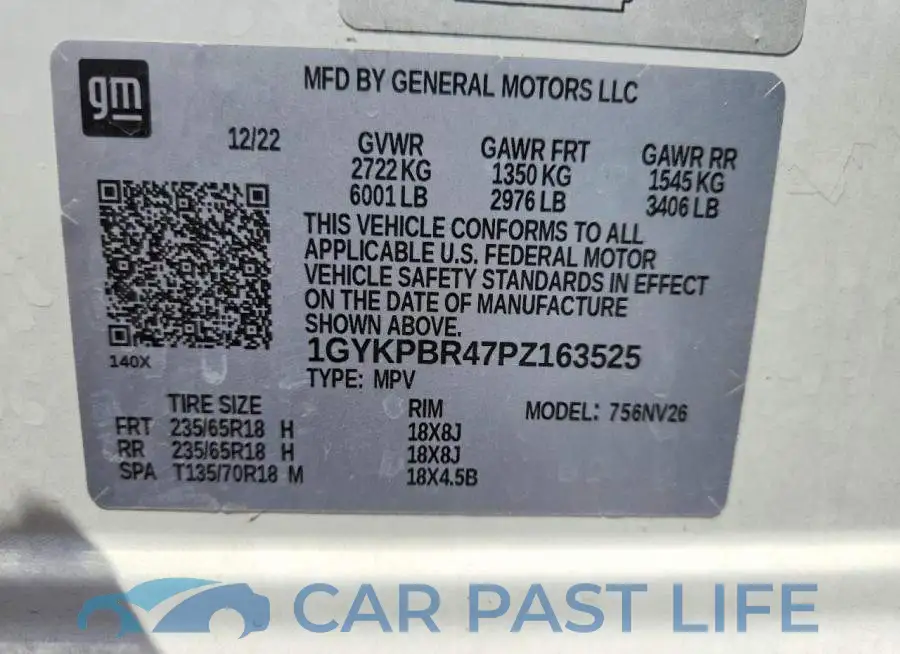 1GYKPBR47PZ163525# 13