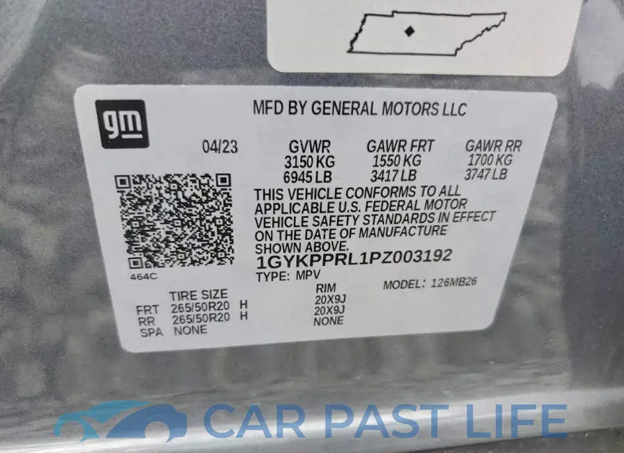 1GYKPPRL1PZ003192# 13
