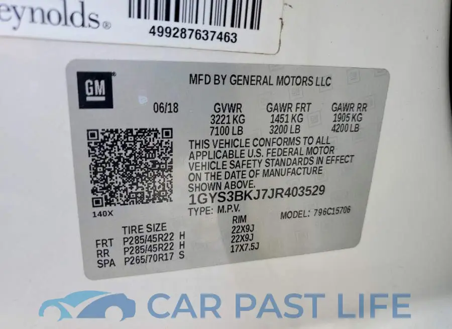 1GYS3BKJ7JR403529# 14