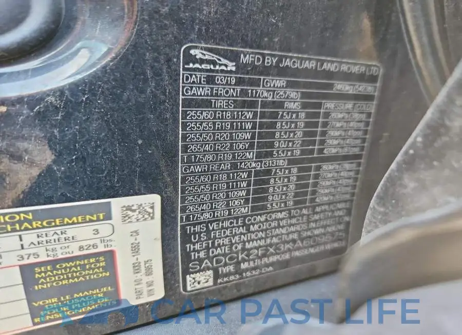 SADCK2FX3KA609575# 13