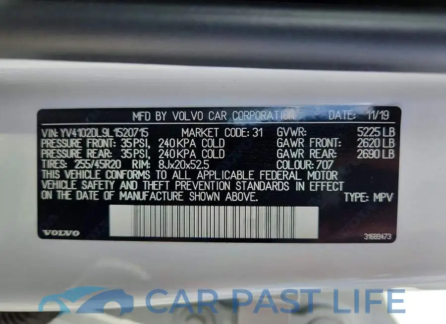 YV4102DL9L1520715# 13