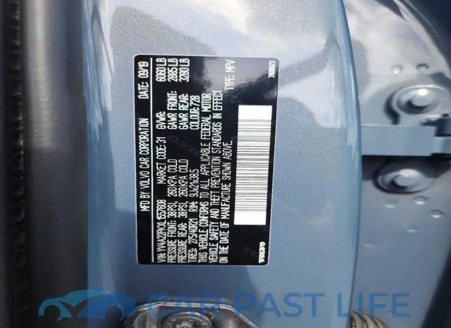 YV4A22PKXL1557608# 13