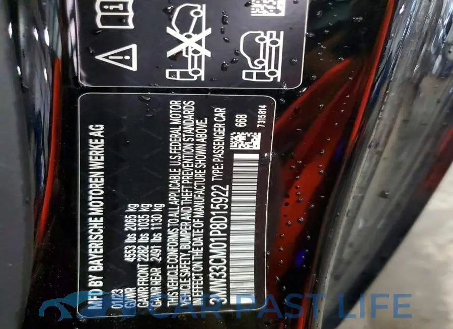 3MW33CM01P8D15922# 12