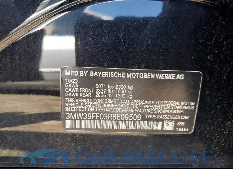 3MW39FF03R8E09509# 12
