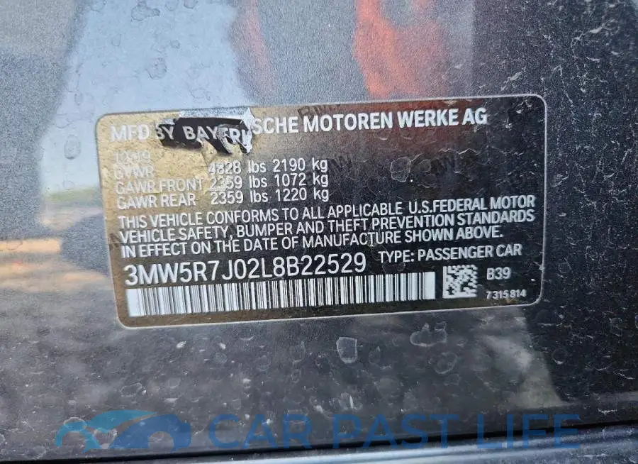3MW5R7J02L8B22529# 12