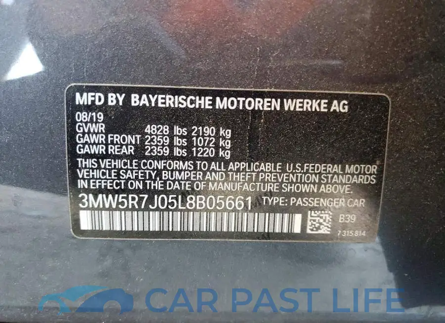 3MW5R7J05L8B05661# 12