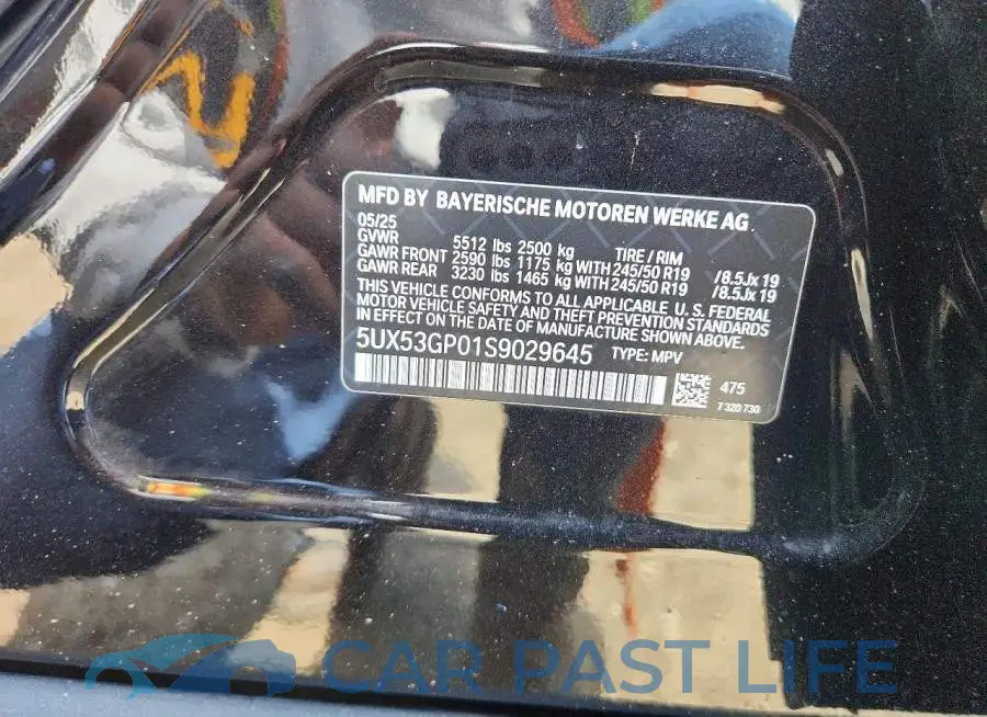 5UX53GP01S9029645# 13