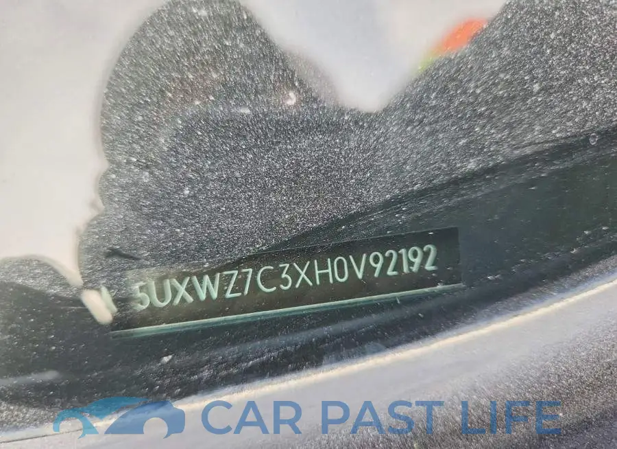 5UXWZ7C3XH0V92192# 12