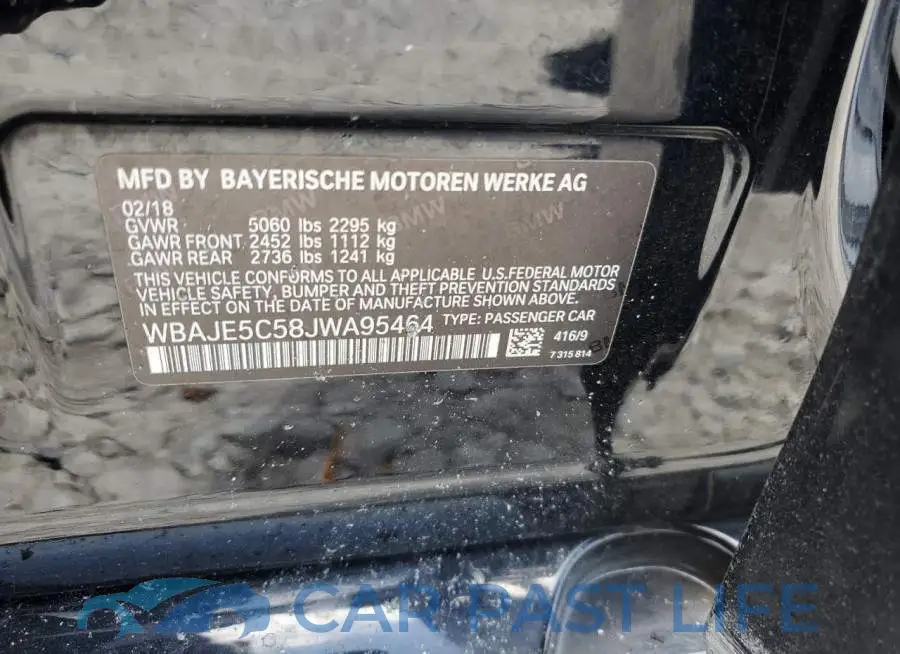 WBAJE5C58JWA95464# 12