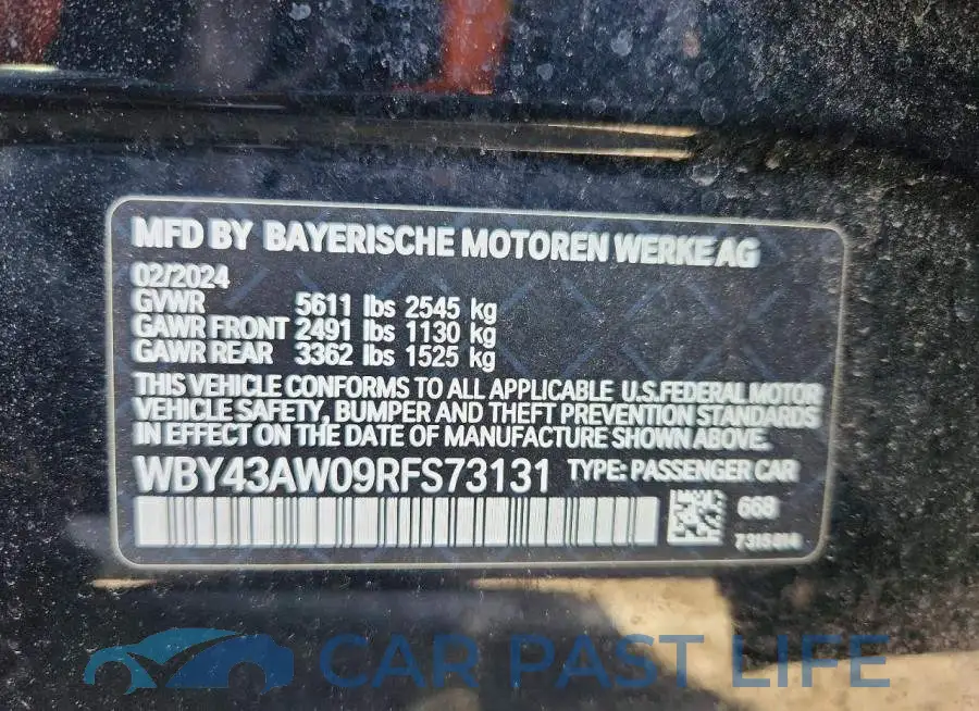 WBY43AW09RFS73131# 12