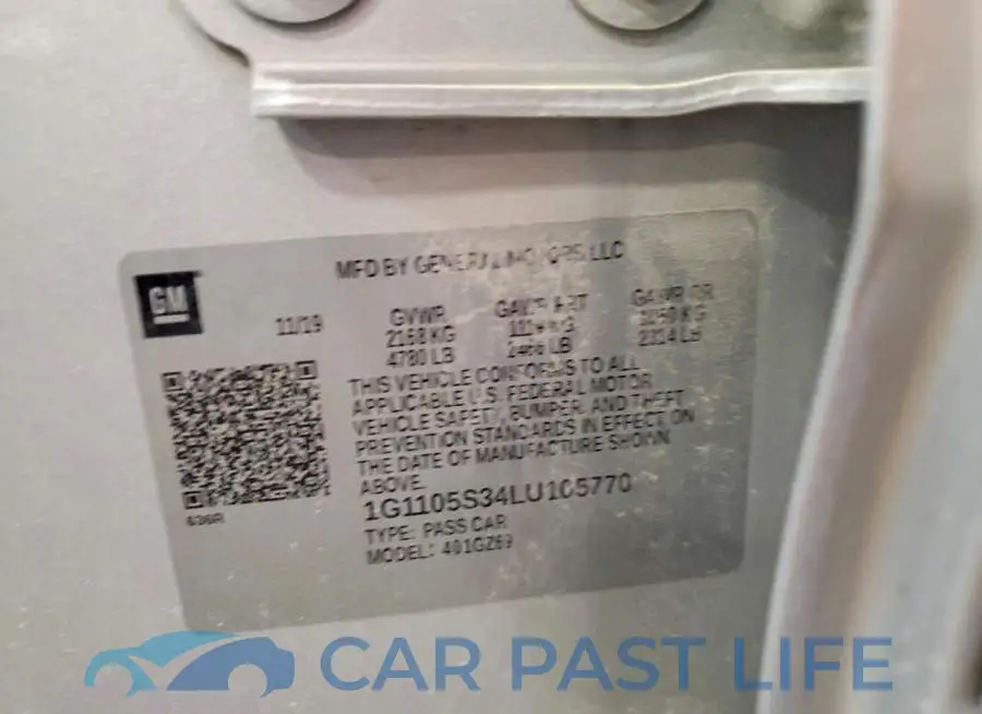 1G1105S34LU105770# 12
