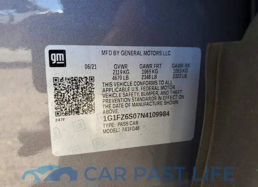 1G1FZ6S07N4109984# 12