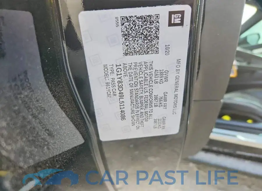 1G1Y83D49L5114086# 12