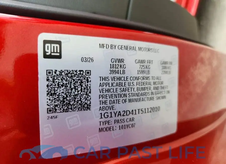 1G1YA2D41T5112010# 12