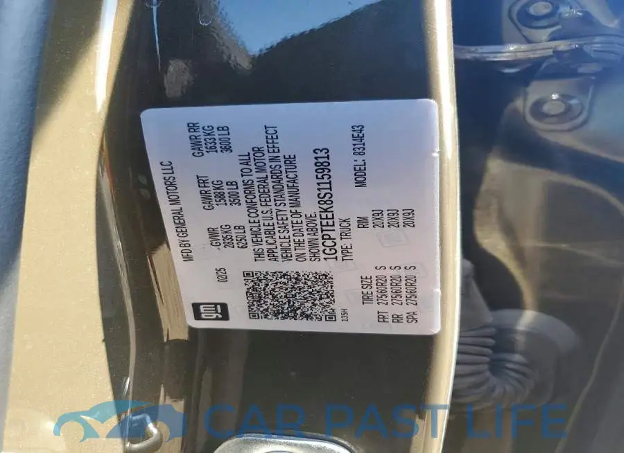 1GCPTEEK8S1159813# 12