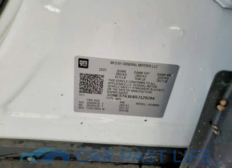 1GNESTKW4RJ129294# 13