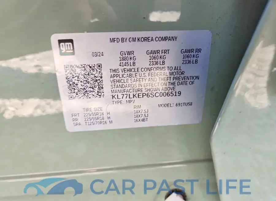 KL77LKEP6SC006519# 13