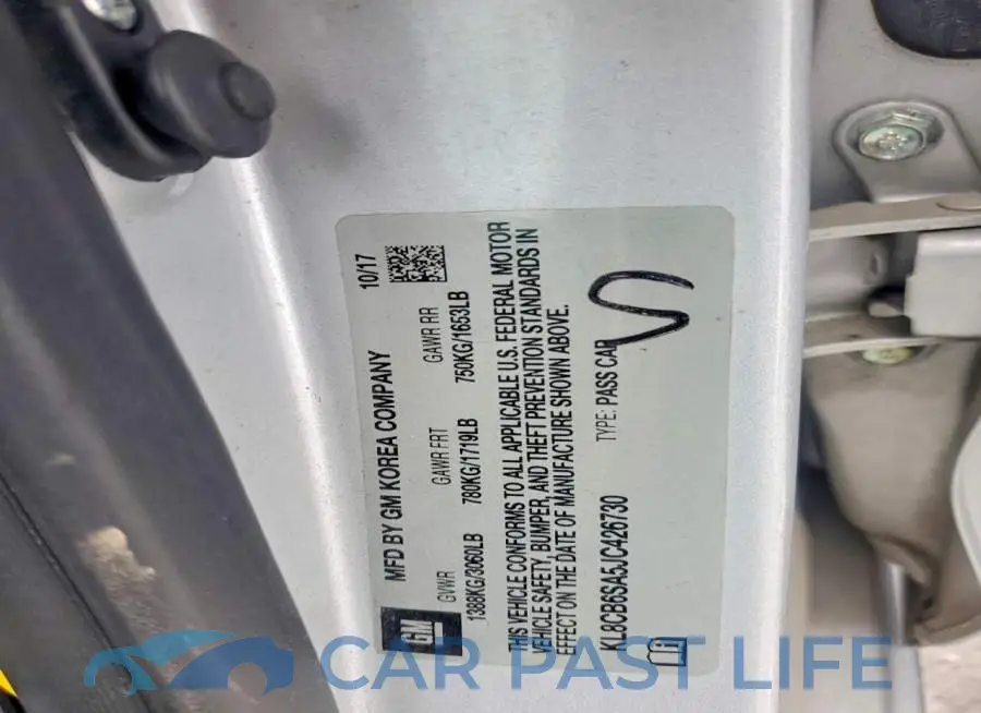 KL8CB6SA5JC426730# 12