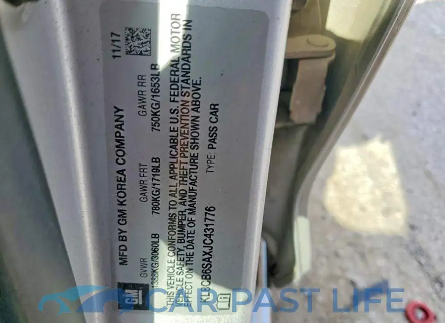 KL8CB6SAXJC431776# 12