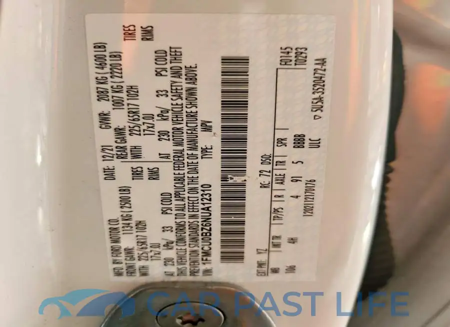 1FMCU0BZ6NUA12310# 13