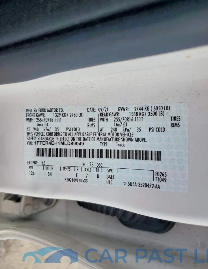 1FTER4EH1MLD80049# 12