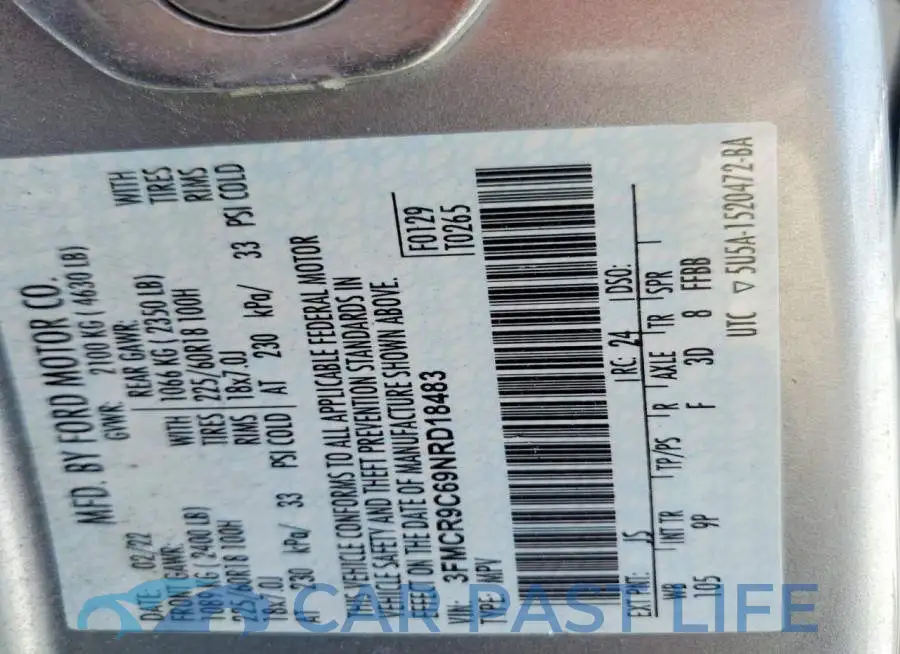 3FMCR9C69NRD18483# 12