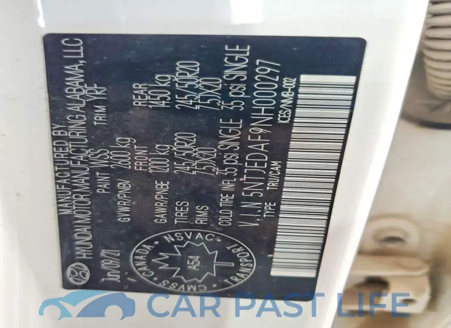 5NTJEDAF9NH000297# 13