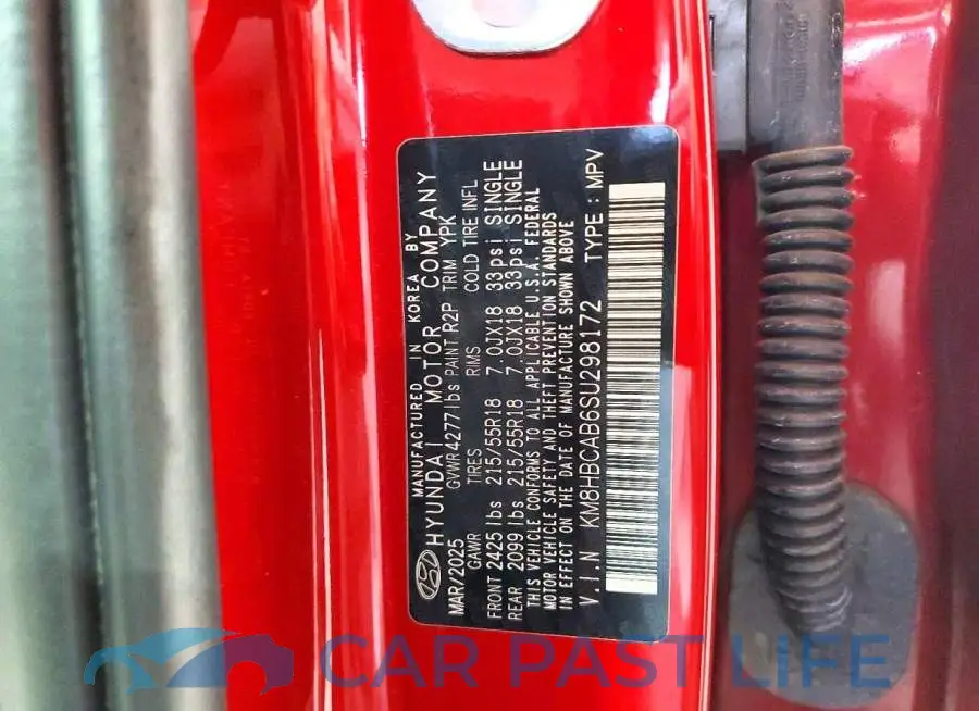 KM8HBCAB6SU298172# 13
