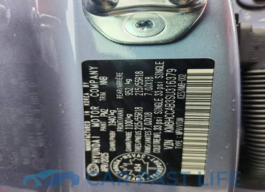 KM8HCCAB3SU316379# 13