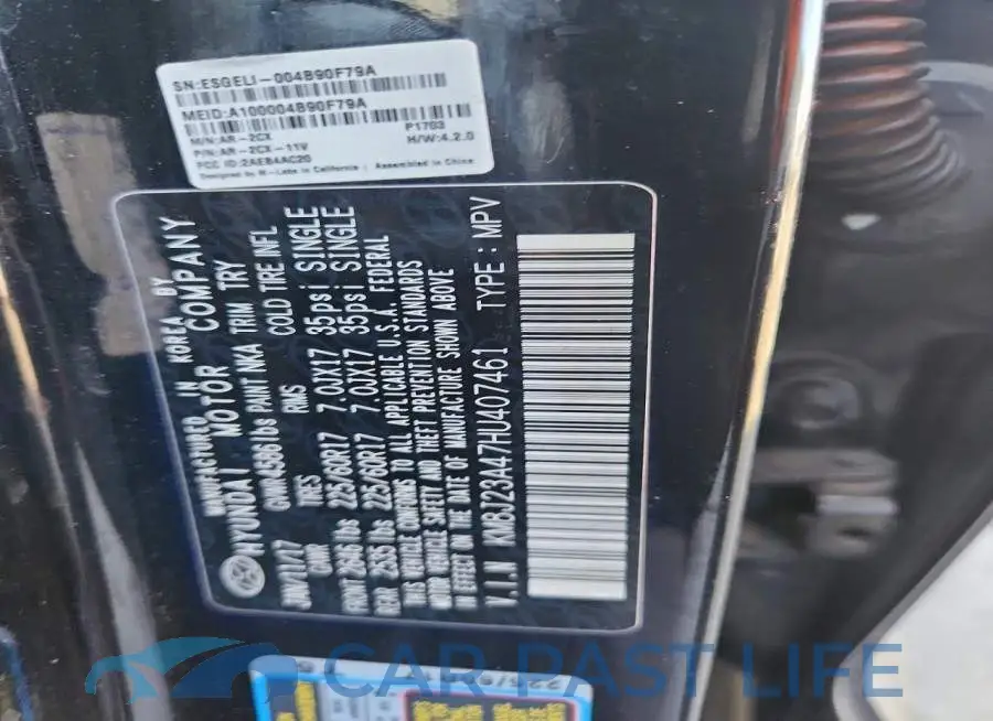 KM8J23A47HU407461# 13