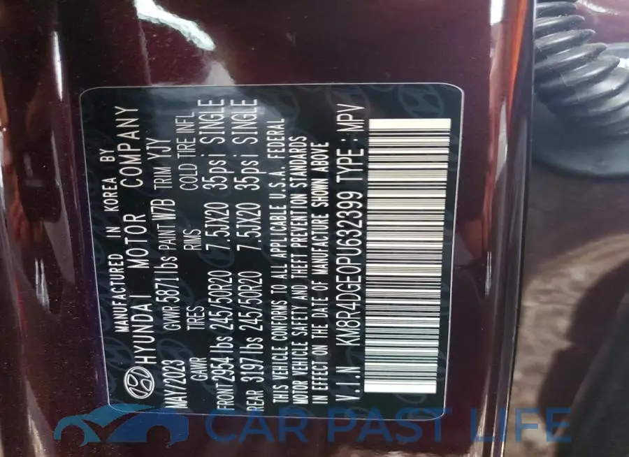 KM8R4DGE0PU632399# 13