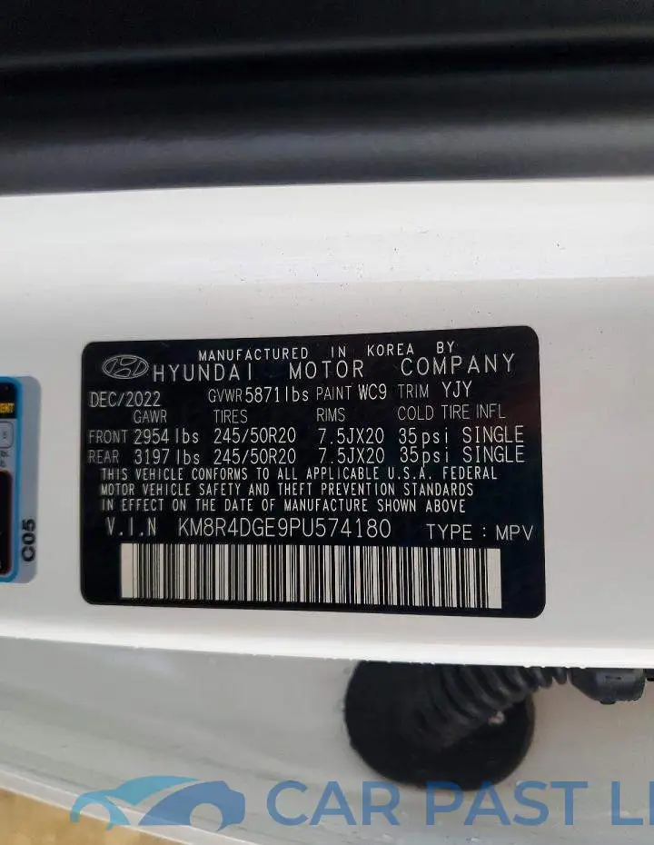 KM8R4DGE9PU574180# 14