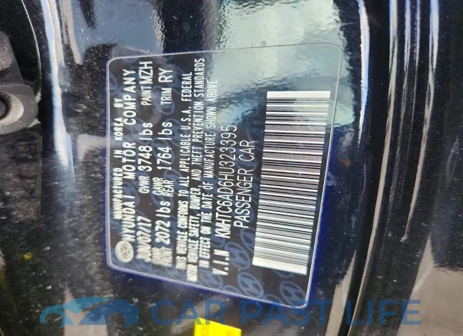 KMHTC6AD6HU323395# 12