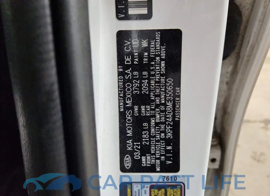 3KPF24AD8ME350650# 12