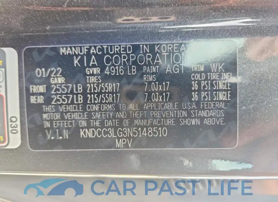 KNDCC3LG3N5148510# 14