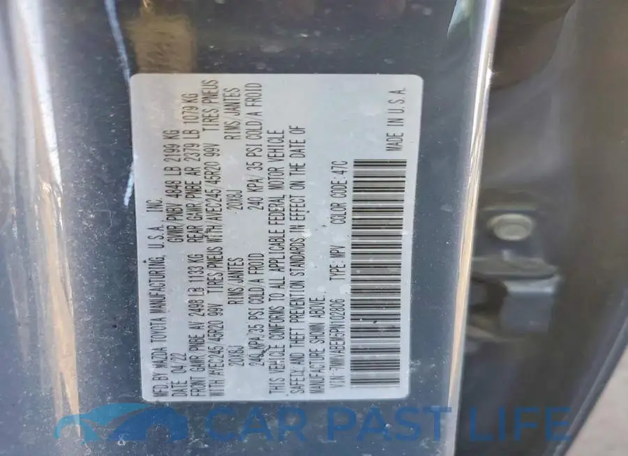 7MMVABEM5PN102806# 13