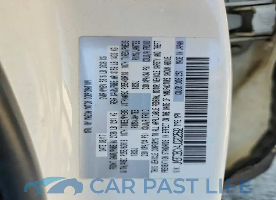 JM3TCBCY4J0202592# 14