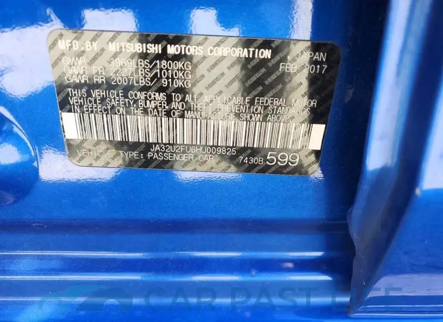 JA32U2FU6HU009825# 12