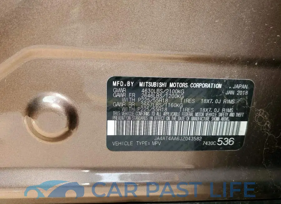JA4AT4AA6JZ043582# 13