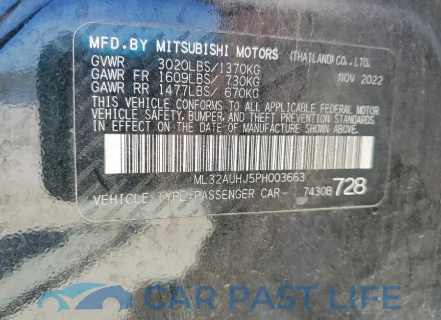 ML32AUHJ5PH003663# 12