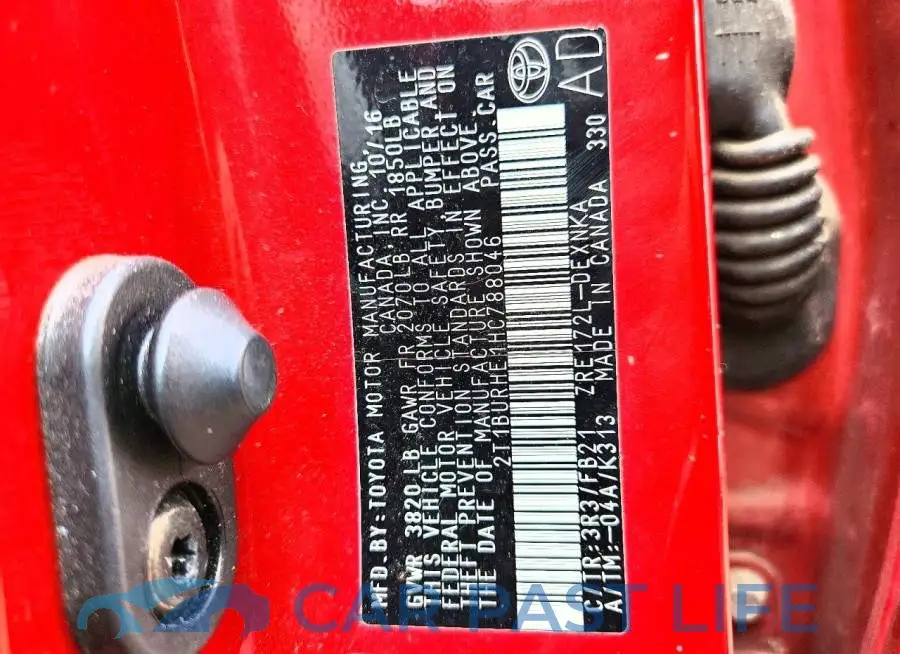 2T1BURHE1HC788046# 12