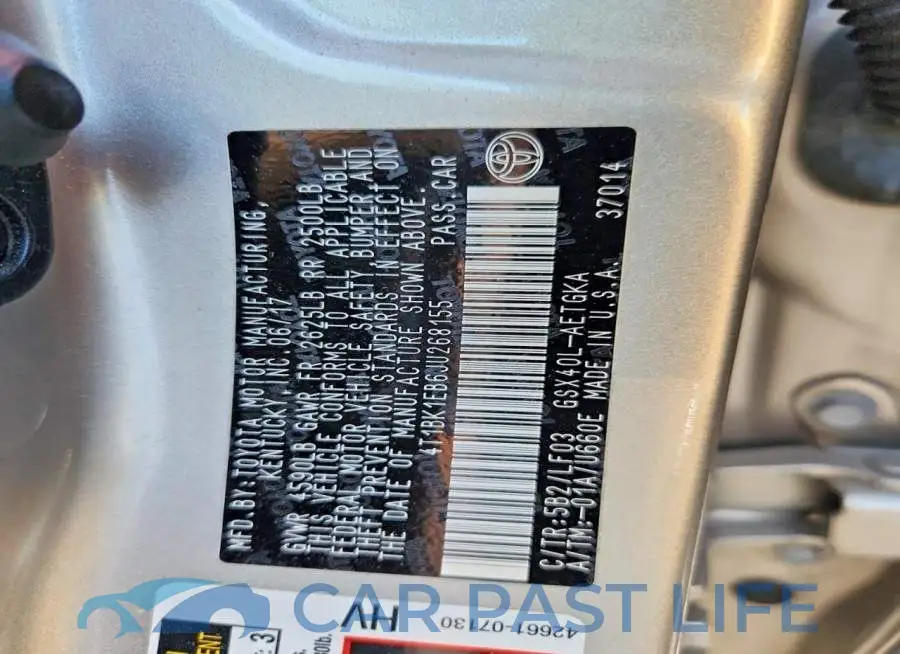 4T1BK1EB6JU268155# 12