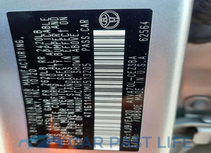 4T1G11AK1MU513205# 12