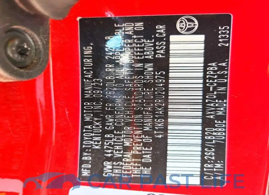 4T1K61AK2RU204975# 12
