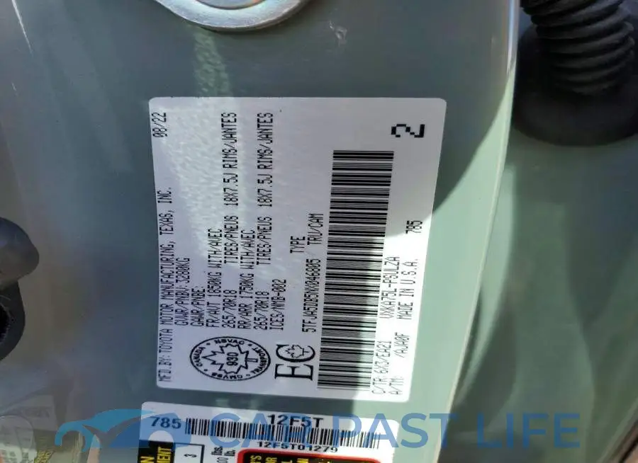5TFJA5DB5NX046805# 12