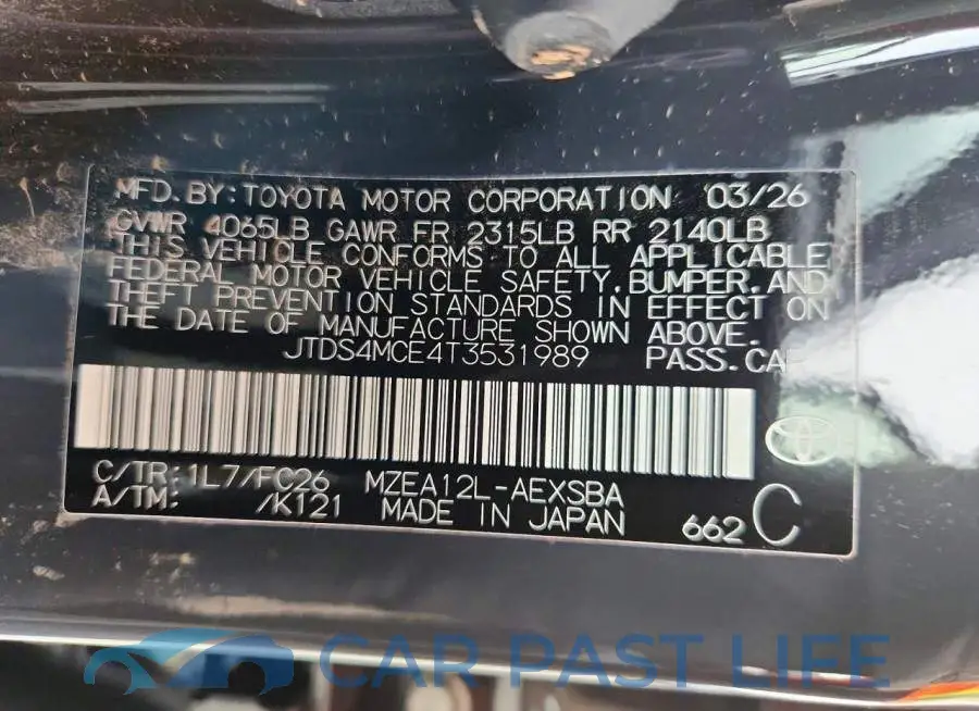 JTDS4MCE4T3531989# 12